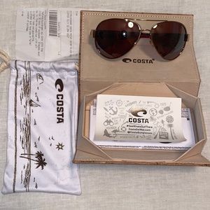 Costa South Point Sunglasses in Shiny Blush Gold